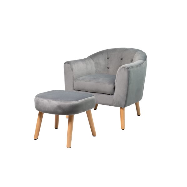 Corrigan Studio® Rockridge Hansel Barrel Chair and Ottoman ...